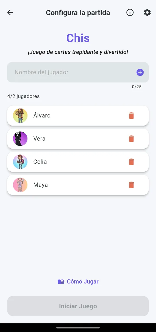 Configurar Partida