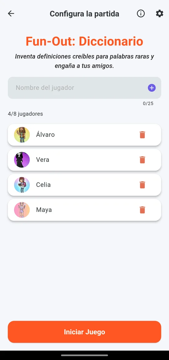 Configurar Partida