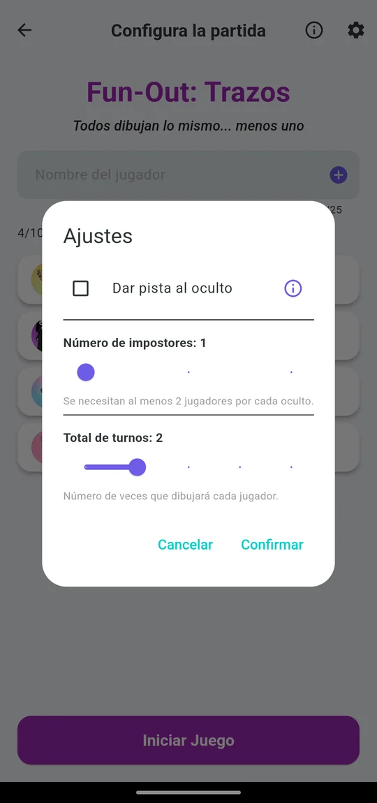 Ajustes de Trazos